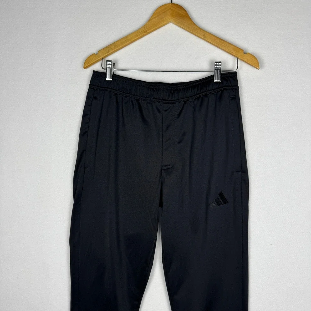 adidas Mens Black Lightweight Tricot Track‎ Pants Tapered Leg KD3638 Size M